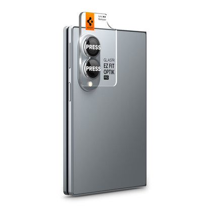 Spigen GlastR EZ FIT Optik Pro HD hátlapi kamera védőfólia Samsung Galaxy Z Fold8 F971-hez, edzett üveg, 2 darabos készlet, fekete AGL11944