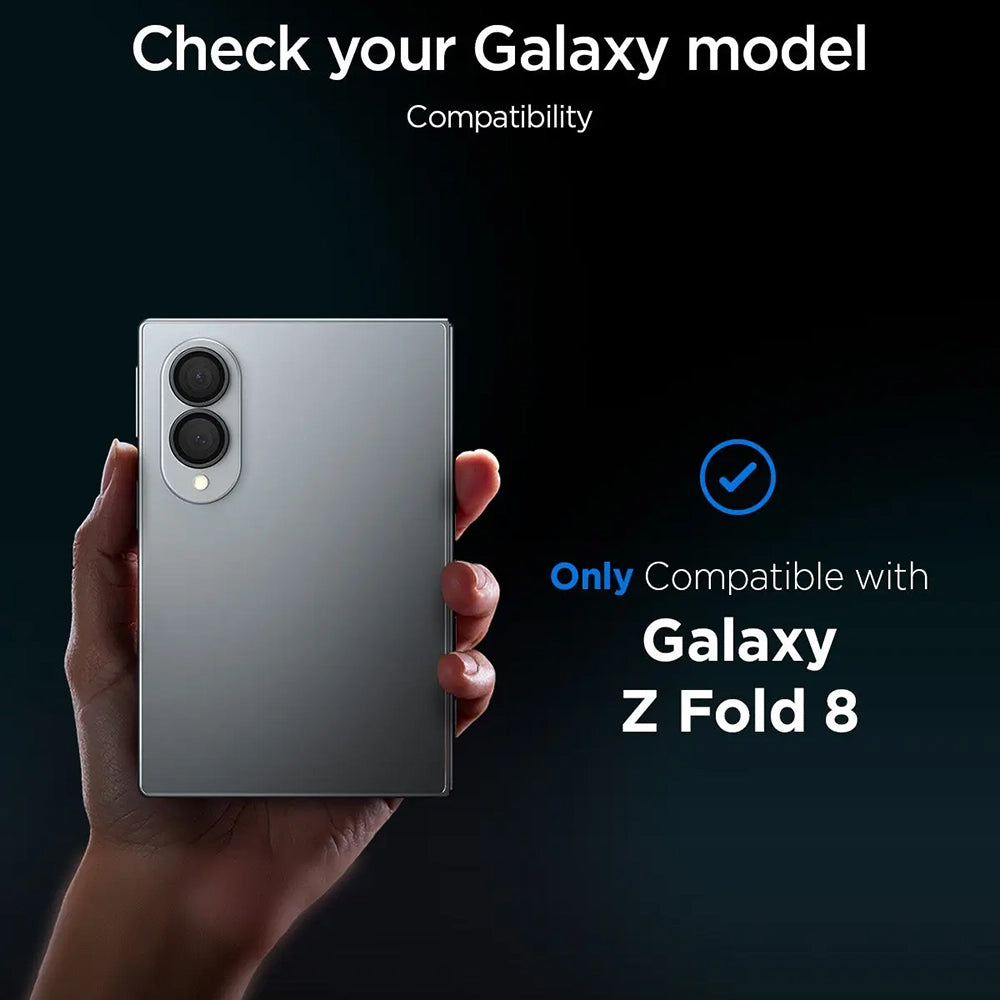 Spigen GlastR EZ FIT Optik Pro HD hátlapi kamera védőfólia Samsung Galaxy Z Fold8 F971-hez, edzett üveg, 2 darabos készlet, fekete AGL11944
