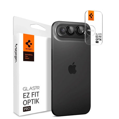 Rear Camera Protection Film Spigen GlastR EZ FIT Optik Pro for Apple iPhone 17 Air, Tempered Glass, Set of 2 pieces, Black