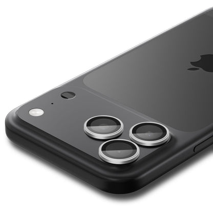 Hátsó kamera védőfólia Spigen GlastR EZ FIT Optik Pro Apple iPhone 17 Pro Max / 17 Pro készülékhez, Edzett üveg, 2 darabos készlet, Ezüst színű