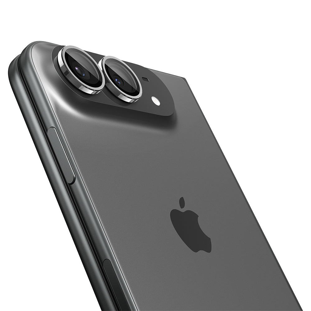 Spigen GlastR EZ FIT Optik Pro hátlapi kamera védőfólia Apple iPhone Duo számára, edzett üveg, 2 darabos készlet, szürke AGL12012