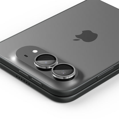Spigen GlastR EZ FIT Optik Pro hátlapi kamera védőfólia Apple iPhone Duo számára, edzett üveg, 2 darabos készlet, szürke AGL12012