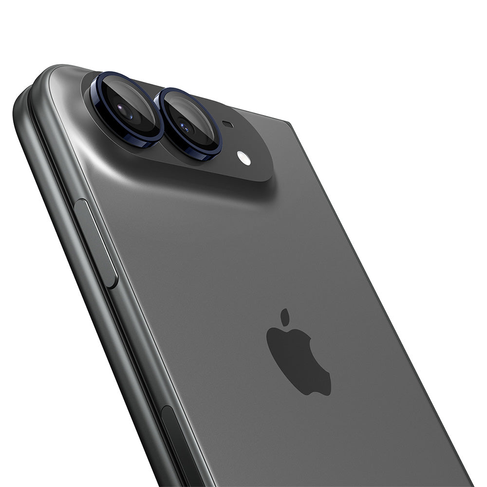Spigen GlastR EZ FIT Optik Pro hátlapi kamera védőfólia Apple iPhone Duo-hoz, edzett üveg, 2 darabos készlet, tengerészkék AGL12011