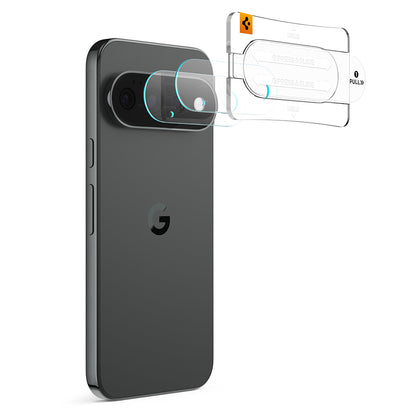 Spigen GlastR EZ FIT Optik Pro hátlapi kamera védőfólia Google Pixel 11 Pro-hoz, edzett üveg, 2 darabos készlet, fekete AGL11484