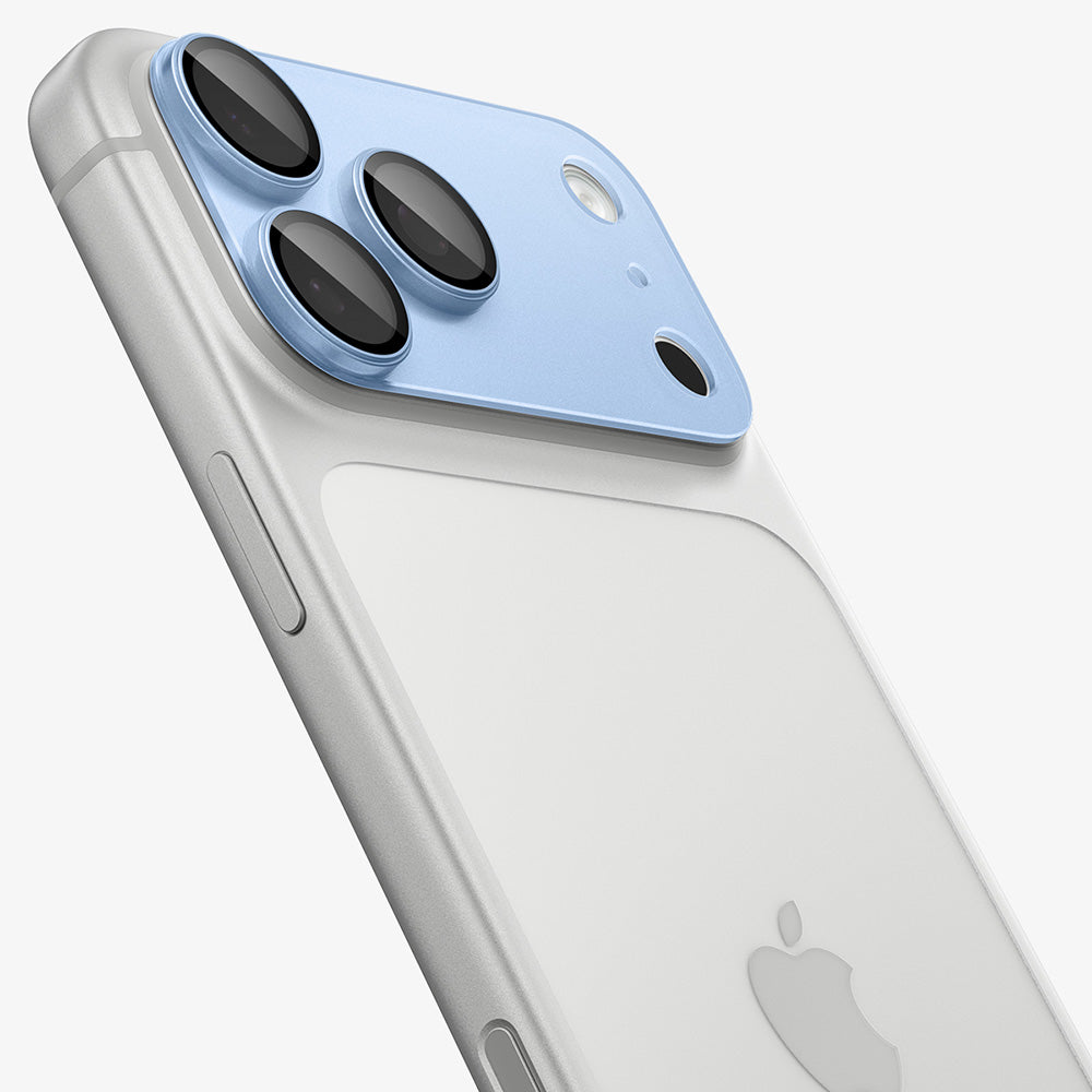 Spigen GlastR EZ FIT Optik Pro XL hátlapi kamera védőfólia Apple iPhone 18 Pro Max készülékhez, edzett üveg, kék AGL12041