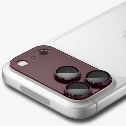 Spigen GlastR EZ FIT Optik Pro XL hátlapi kamera védőfólia Apple iPhone 18 Pro Max készülékhez, edzett üveg, bordó AGL12040