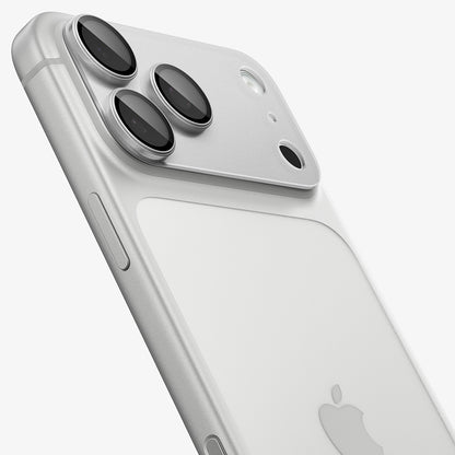 Spigen GlastR EZ FIT Optik Pro XL hátlapi kamera védőfólia Apple iPhone 18 Pro-hoz, edzett üveg, ezüst AGL12038