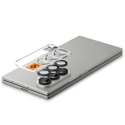 Spigen GlastR EZ FIT Optik Pro HD hátsó kamera védőfólia Samsung Galaxy Z Fold7 F966-hoz, Edzett üveg, 2 darabos készlet, Fekete AGL09581