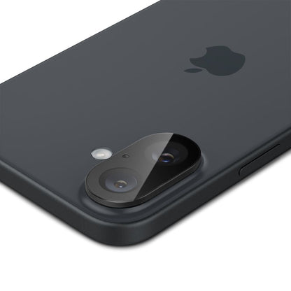 Védőfólia Spigen GlastR Optik hátsó kamera számára Apple iPhone 16 Plus / 16, Edzett üveg, 2 darabos készlet, Fekete AGL07922