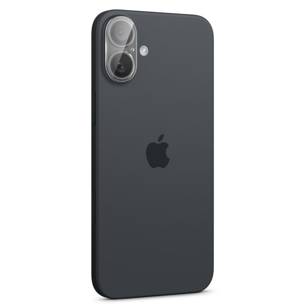 Spigen GlastR Optik hátlapi kamera védőfólia Apple iPhone 16 Plus / 16 készülékhez, edzett üveg, 2 darabos készlet, átlátszó AGL07923