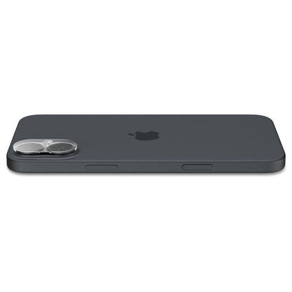 Spigen GlastR Optik hátlapi kamera védőfólia Apple iPhone 16 Plus / 16 készülékhez, edzett üveg, 2 darabos készlet, átlátszó AGL07923