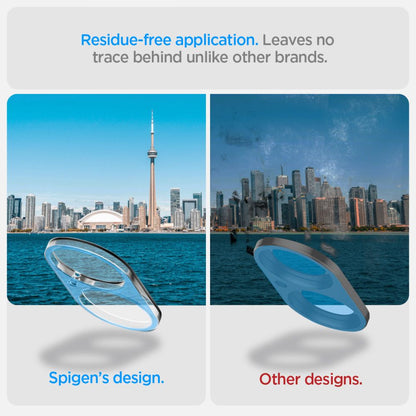 Spigen GlastR Optik hátlapi kamera védőfólia Apple iPhone 16 Plus / 16 készülékhez, edzett üveg, 2 darabos készlet, átlátszó AGL07923
