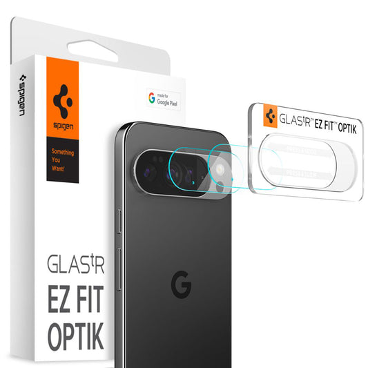 Spigen GlastR Optik hátlapi kamera védőfólia Google Pixel 10 Pro-hoz, edzett üveg, 2 darabos készlet, átlátszó AGL09662