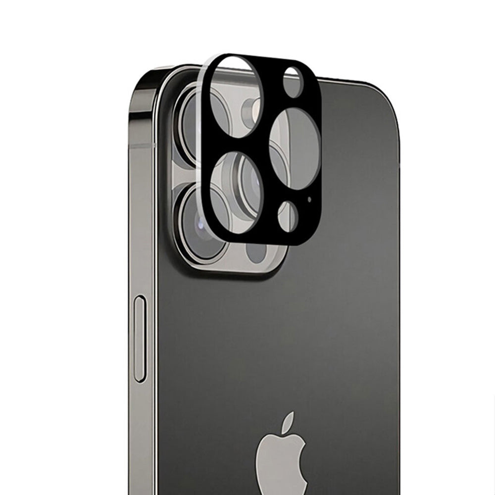 Techsuit hátlapi kameravédő fólia Apple iPhone 13 Pro Max / 13 Pro készülékhez, edzett üveg, fekete