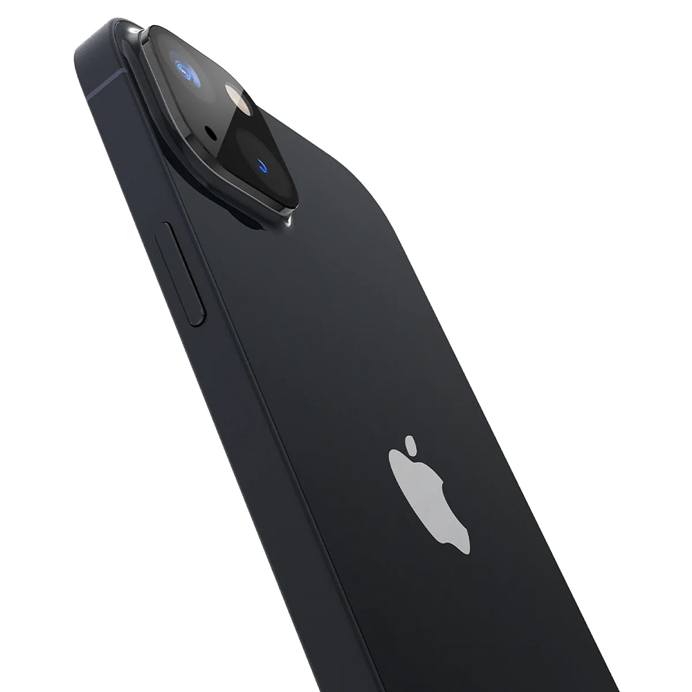 Techsuit Rear Camera Protective Film for Apple iPhone 14 Plus / 14, Tempered Glass, Black