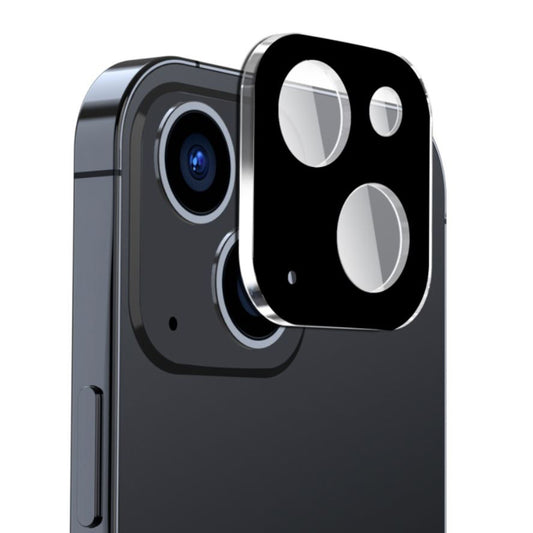 Techsuit hátlapi kamera védőfólia Apple iPhone 15 Plus / 15 készülékhez, edzett üveg, fekete