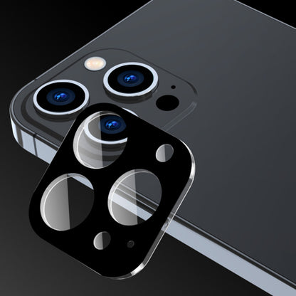 Techsuit hátlapi kamera védőfólia Apple iPhone 15 Pro Max / 15 Pro készülékhez, edzett üveg, fekete