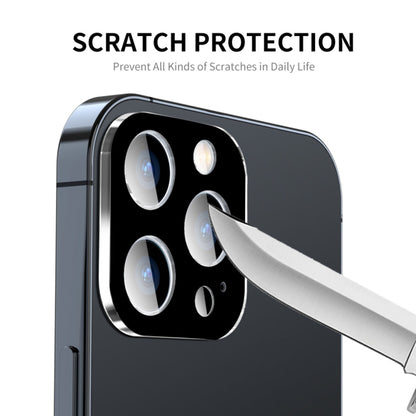 Techsuit hátlapi kamera védőfólia Apple iPhone 15 Pro Max / 15 Pro készülékhez, edzett üveg, fekete