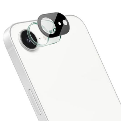 Techsuit hátlapi kamera védőfólia Apple iPhone 17e / 16e készülékhez, edzett üveg, fekete
