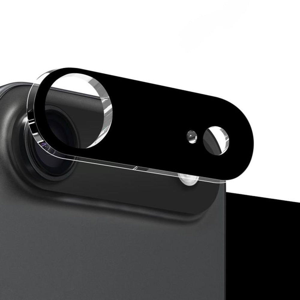 Techsuit hátsó kamera védőfólia Apple iPhone 17 Air-hez, Edzett üveg, Fekete