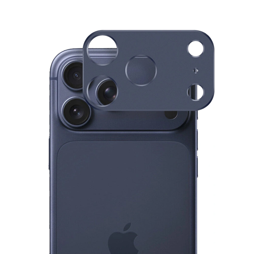 Techsuit hátlapi kamera védőfólia Apple iPhone 17 Pro-hoz, edzett üveg, sötétkék