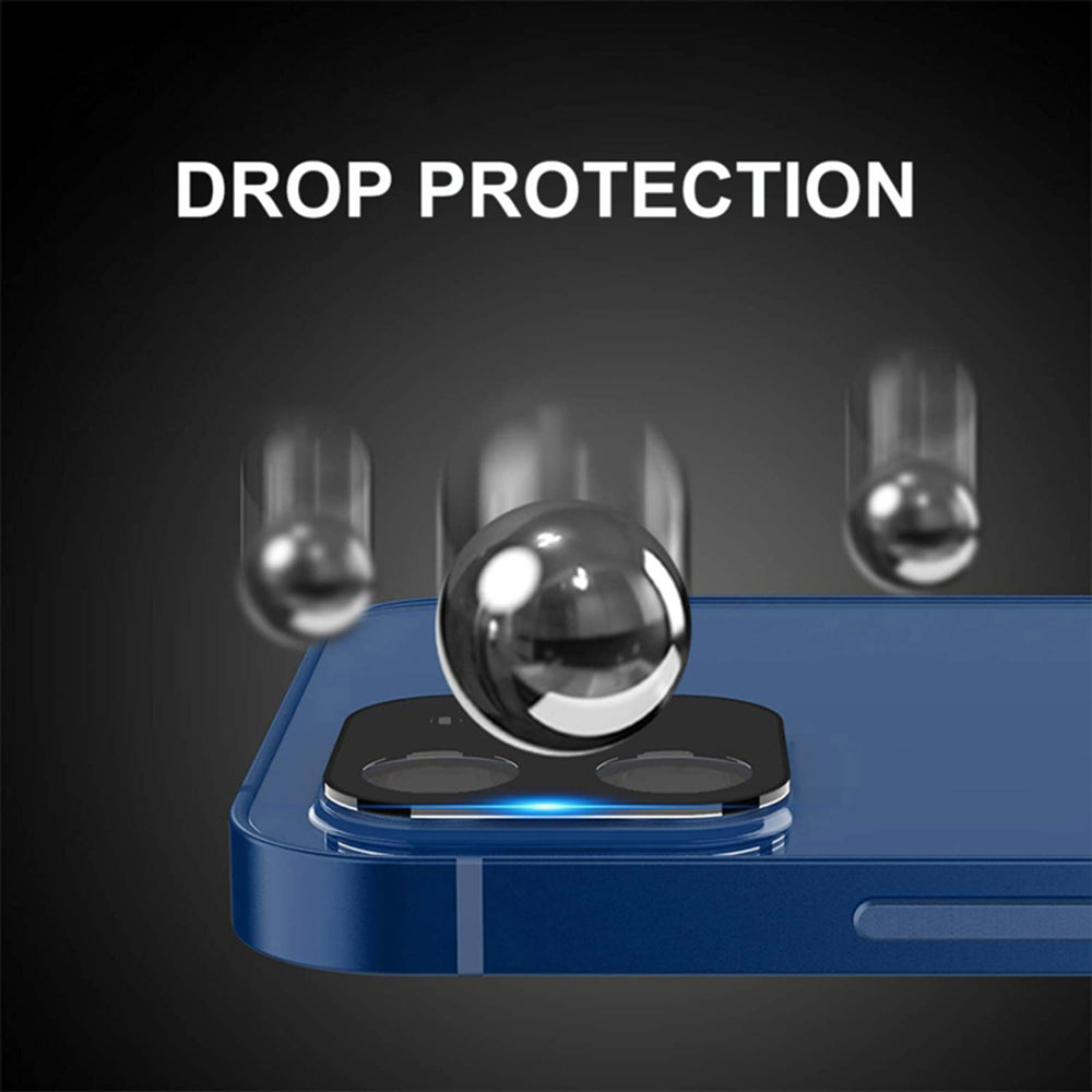 Techsuit hátlapi kamera védőfólia Apple iPhone 17 Pro-hoz, edzett üveg, sötétkék