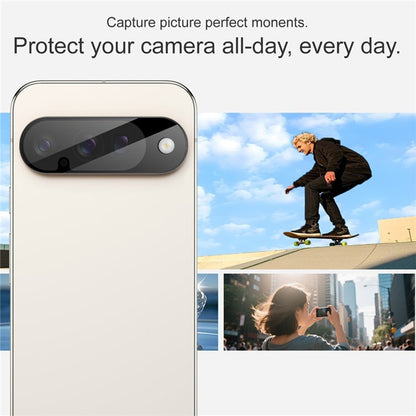 Techsuit hátlapi kamera védőfólia Google Pixel 10-hez, edzett üveg, fekete