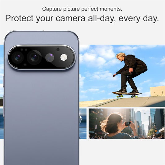 Techsuit hátlapi kamera védőfólia Google Pixel 11 Pro-hoz, edzett üveg, fekete