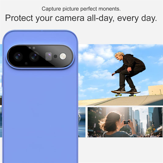 Techsuit hátlapi kamera védőfólia Google Pixel 11-hez, edzett üveg, fekete