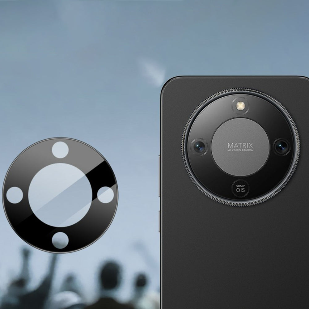 Techsuit hátsó kamera védőfólia Honor Magic8 Lite-hoz, Edzett Üveg, Fekete