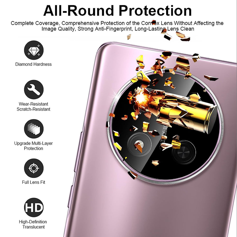 Techsuit hátlapi kameravédő fólia Honor X9c / Magic7 Lite készülékhez, edzett üveg, fekete