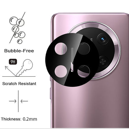 Techsuit hátlapi kameravédő fólia Honor X9c / Magic7 Lite készülékhez, edzett üveg, fekete