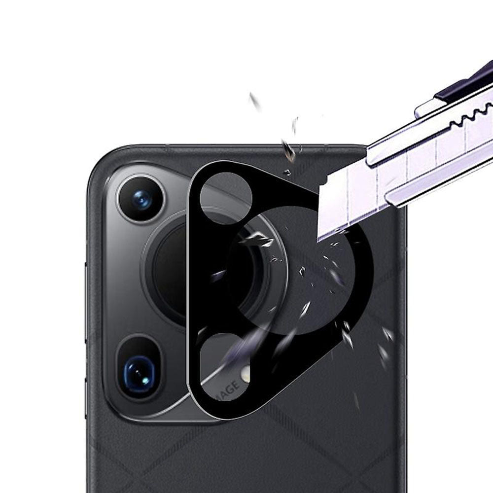 Techsuit hátsó kamera védőfólia Huawei Pura 70 Ultra készülékhez, Edzett üveg, Fekete