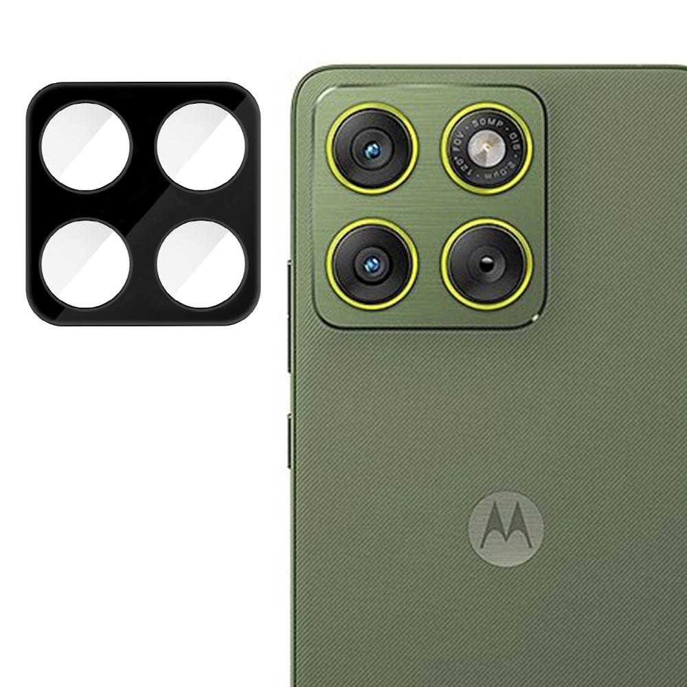 Techsuit hátsó kamera védőfólia Motorola Edge 70-hez, Edzett üveg, Fekete