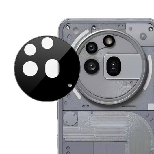 Techsuit hátlapi kameravédő fólia Nothing Phone (3a) Pro-hoz, edzett üveg, fekete