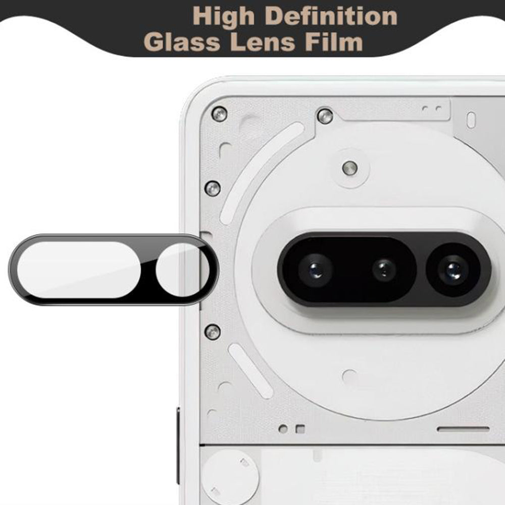Techsuit hátlapi kameravédő fólia Nothing Phone (3a) készülékhez, edzett üveg, fekete