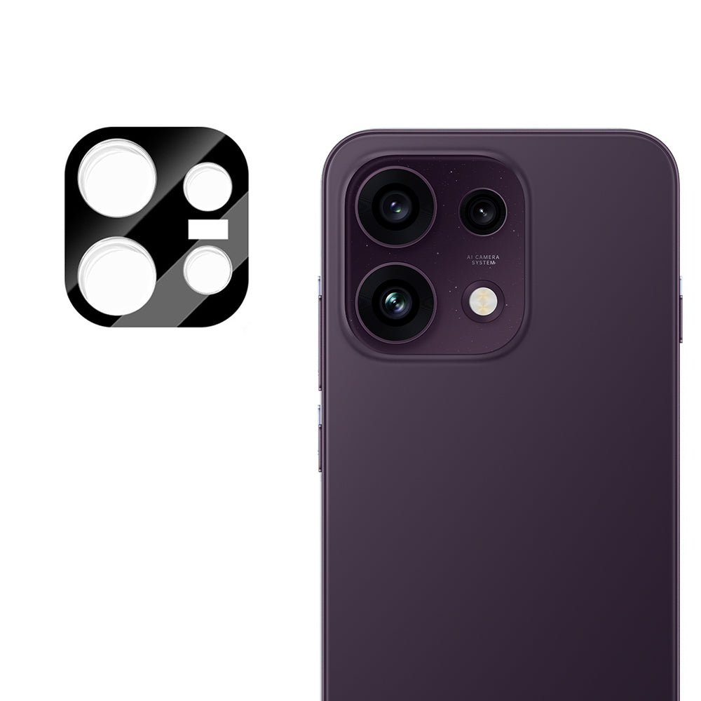 Techsuit hátlapi kamera védőfólia Oppo Reno16 F / Reno16 FS készülékhez, edzett üveg, fekete
