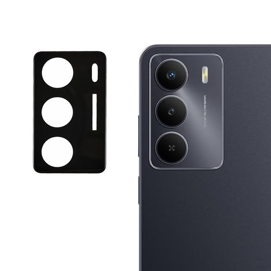 Techsuit hátlapi kamera védőfólia Realme 14x-hez, edzett üveg, fekete