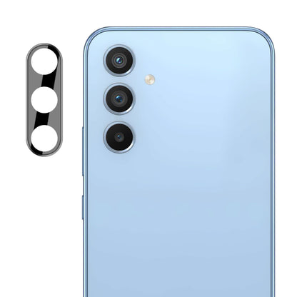 Techsuit hátsó kamera védőfólia Samsung Galaxy A34 A346 készülékhez, Edzett üveg, Fekete