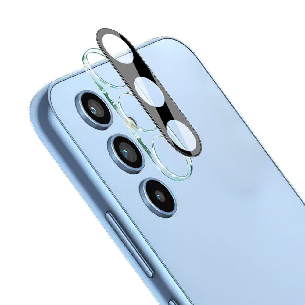 Techsuit hátsó kamera védőfólia Samsung Galaxy A34 A346 készülékhez, Edzett üveg, Fekete