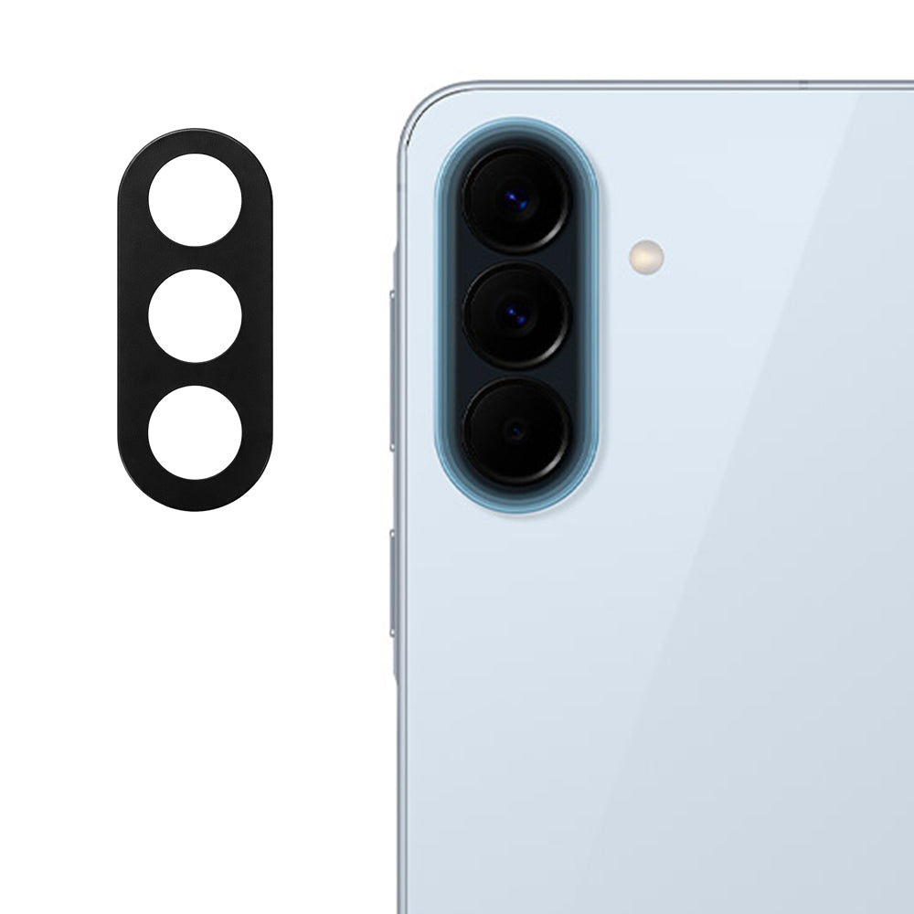 Techsuit hátsó kamera védőfólia Samsung Galaxy A57 5G-hez, Edzett üveg, Fekete