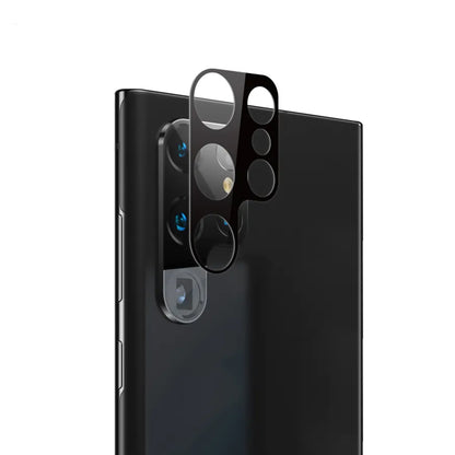 Techsuit hátlapi kameravédő fólia Samsung Galaxy S23 Ultra S918-hoz, edzett üveg, fekete