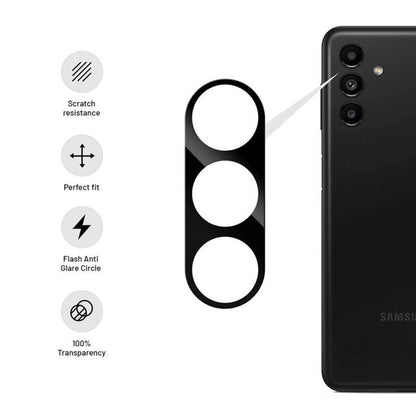 Techsuit hátlapi kameravédő fólia Samsung Galaxy S24+ S926-hoz, edzett üveg, fekete