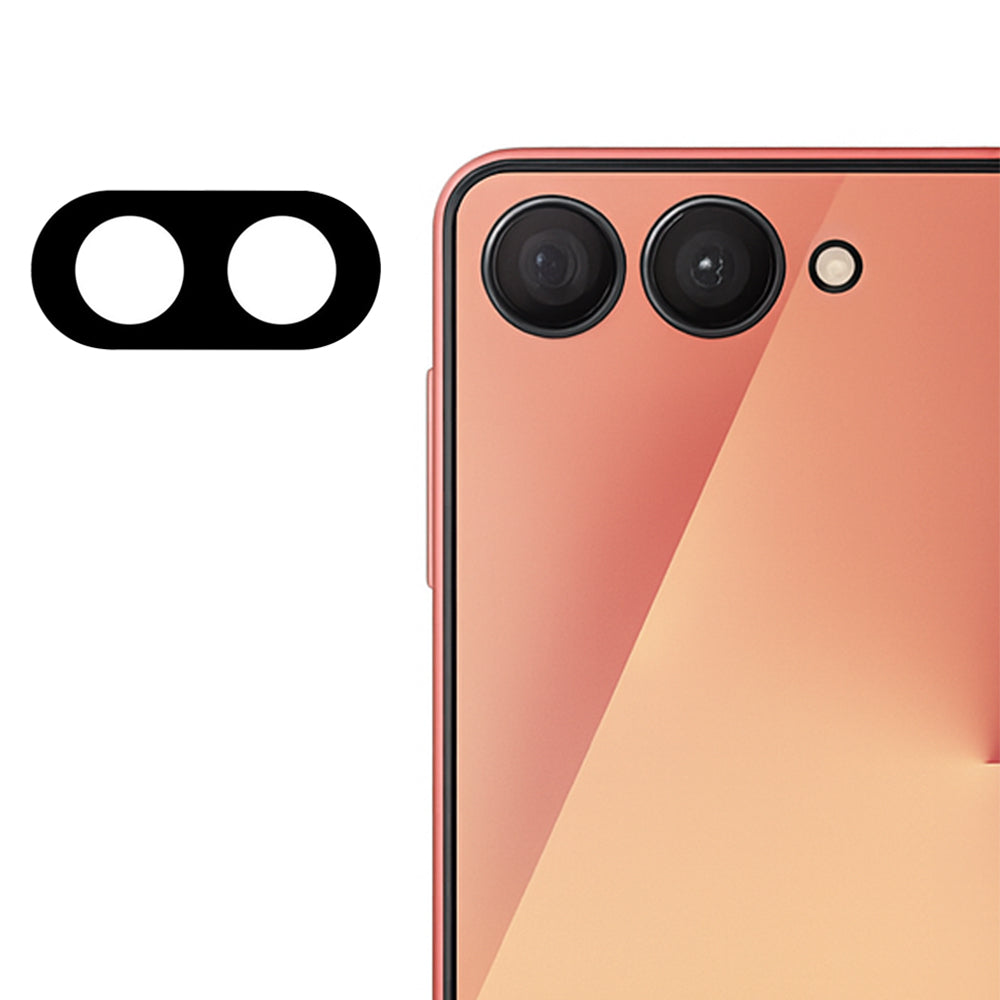 Techsuit hátlapi kamera védőfólia Samsung Galaxy Z Flip7 F766-hoz, edzett üveg, fekete