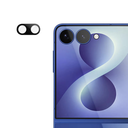 Techsuit hátlapi kamera védőfólia Samsung Galaxy Z Flip8 F776-hoz, edzett üveg, fekete