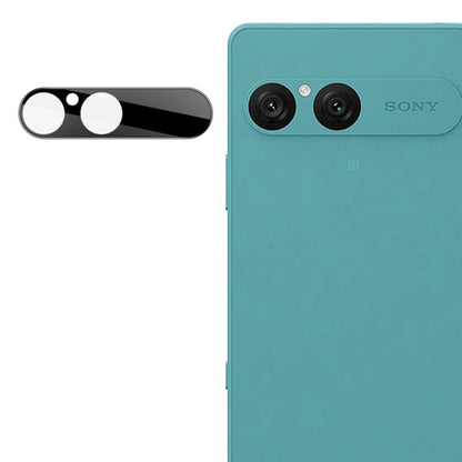 Techsuit hátlapi kameravédő fólia Sony Xperia 10 VII-hez, edzett üveg, fekete