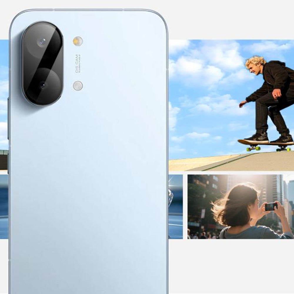 Techsuit hátsó kamera védőfólia Xiaomi Poco X8 Pro Max készülékhez, Edzett üveg, Fekete