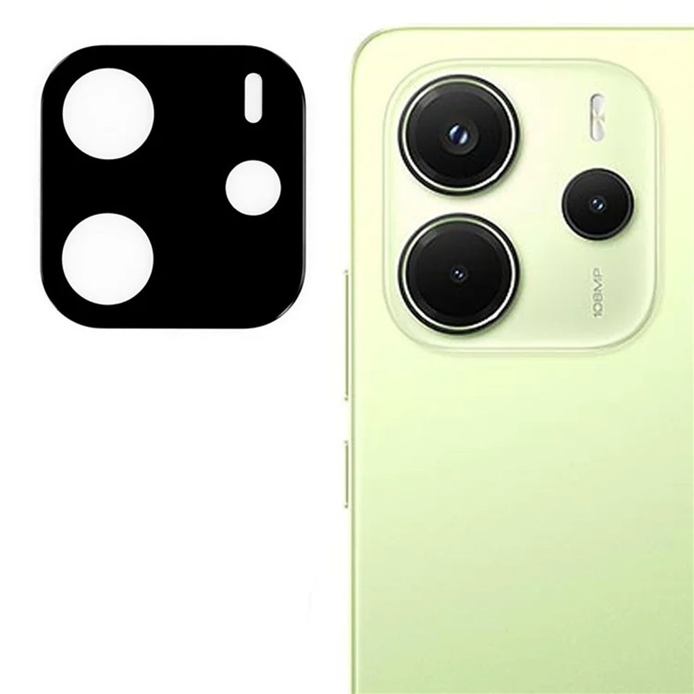 Techsuit hátlapi kamera védőfólia Xiaomi Redmi Note 14 4G (Regionális), Edzett üveg, Fekete