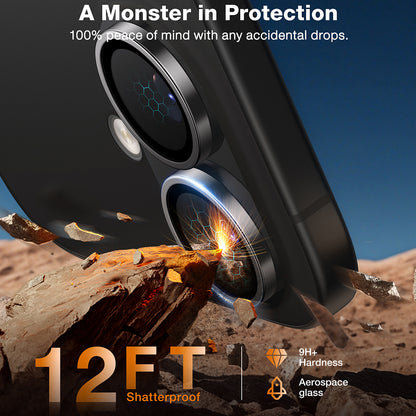 Torras Lensguard hátsó kamera védőfólia Apple iPhone 16 Plus / 16 készülékhez, Edzett üveg, Fekete