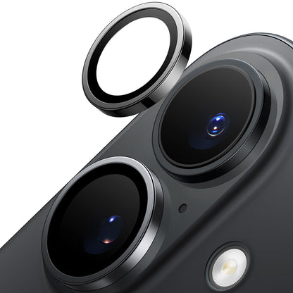 Torras Lensguard hátsó kamera védőfólia Apple iPhone 16 Plus / 16 készülékhez, Edzett üveg, Fekete